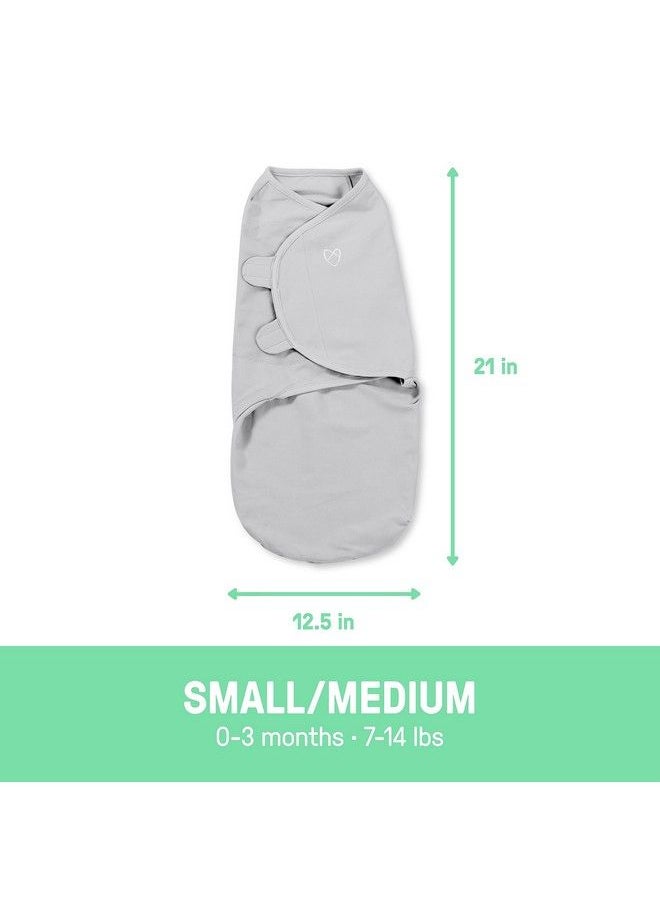 SwaddleMe - By Ingenuity Easy Change Swaddle In Size Small/Medium For Ages 03 Months 714 Pounds Up To 26 Inches Long 3Pack Baby Swaddle With Easy Change Zipper - Image 1