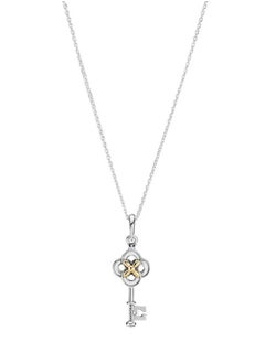 PANDORA PANDORA Two-Tone Key And Flower Necklace  - Image 1