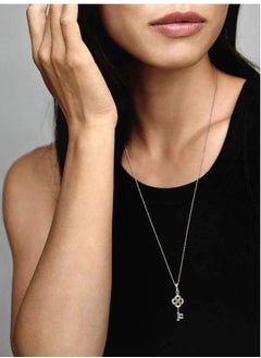 PANDORA PANDORA Two-Tone Key And Flower Necklace  - Image 3