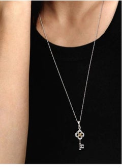 PANDORA PANDORA Two-Tone Key And Flower Necklace  - Image 4