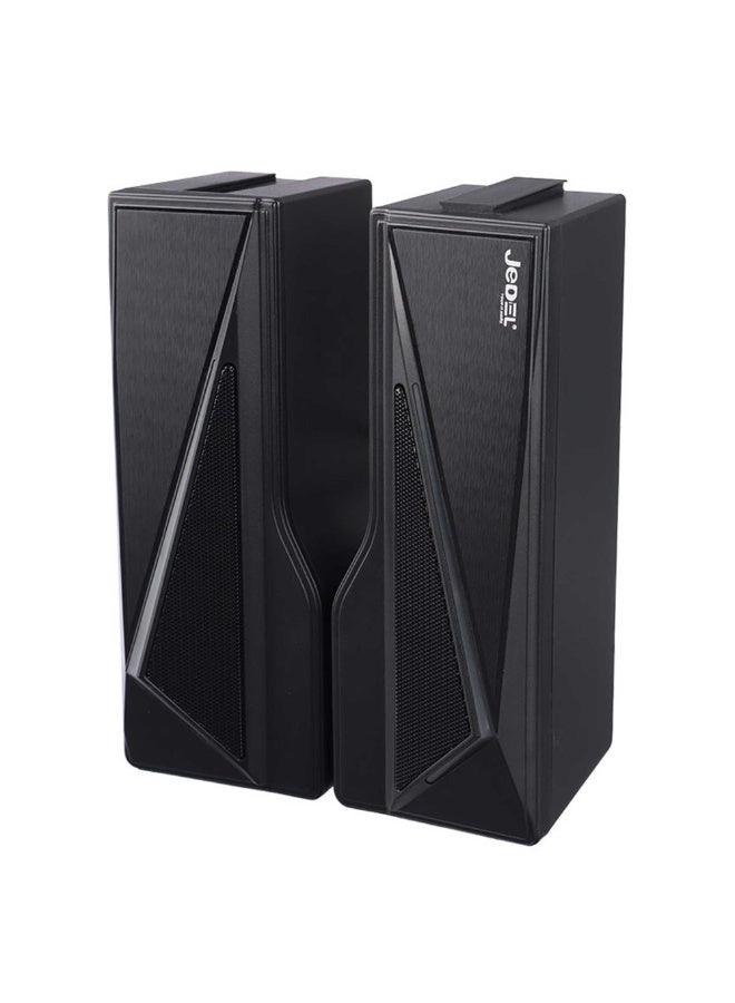JeDEL S-550 Wired Rainbow Desktop Speakers Soundbar 6W – 2.0 Channel Stereo – USB Powered + 3.5mm Cabl  - Image 5
