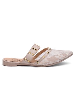 LIFESTYLISH Mules Flat Philly with Leather SB-21 - Beige  - Image 3
