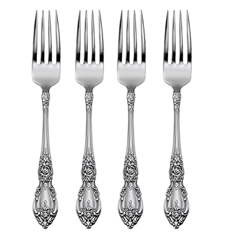 Oneida Wordsworth Set of 4 Dinner Forks Silver