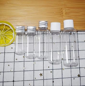VASANA 12PCS30ml Portable Refillable Clear Plastic Empty Bottles with Screw Cap Travel Small Containers Camping for Liquids Lotion Toner Shampoo Body and Hand CreamWhite - Image 4