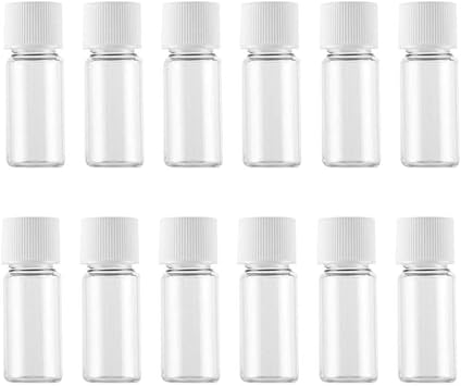 VASANA 12PCS30ml Portable Refillable Clear Plastic Empty Bottles with Screw Cap Travel Small Containers Camping for Liquids Lotion Toner Shampoo Body and Hand CreamWhite - Image 1