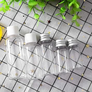 VASANA 12PCS30ml Portable Refillable Clear Plastic Empty Bottles with Screw Cap Travel Small Containers Camping for Liquids Lotion Toner Shampoo Body and Hand CreamWhite - Image 5