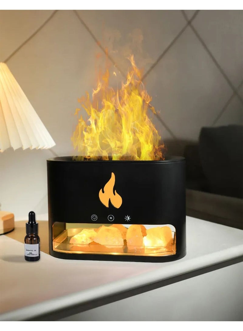 GT-Wheel Aroma Oil diffuser Humidifier mini portable with LED Rock flame  - Image 4