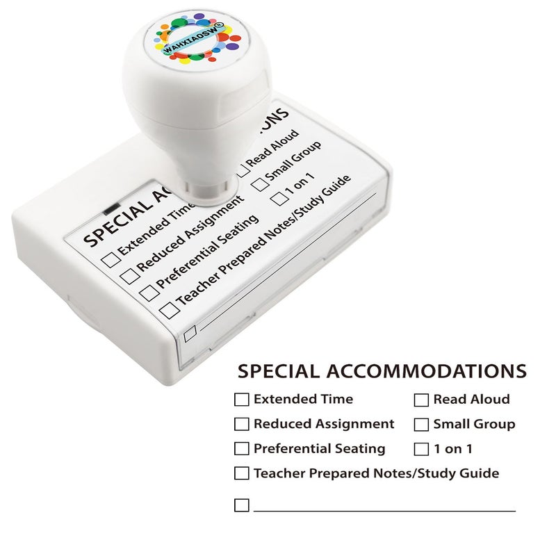 Accommodations Stamp for Special Education SelfInking Stamp Accommodations Stamps for Teachers Teacher Stamps for Classroom Teacher Back to School Dormitory Supplies