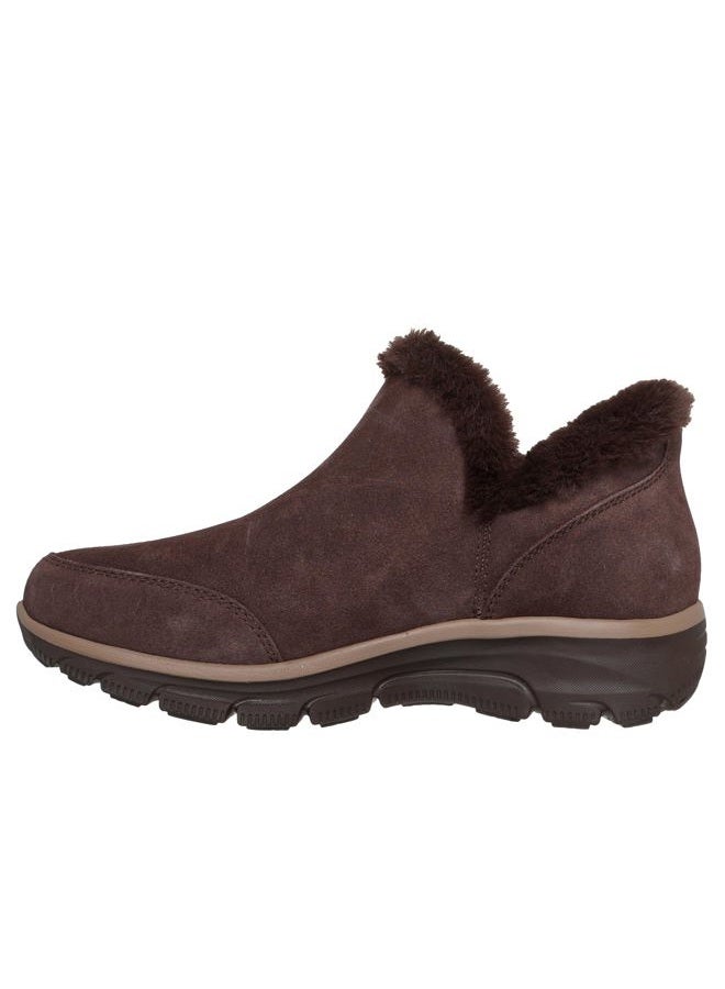 SKECHERS Women's Easy Going-Fall Feeling Hands Free Slip-ins Ankle Boot, Chocolate, 36 EU - Image 2