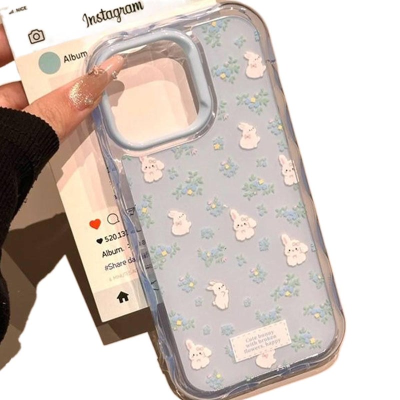 Protective Case, Drop Protection, Two-Tone Design, Rabbit, TPU, Shockproof Cover for iPhone 14 / 14 Plus / 14 Pro / 14 Pro Max - Image 1