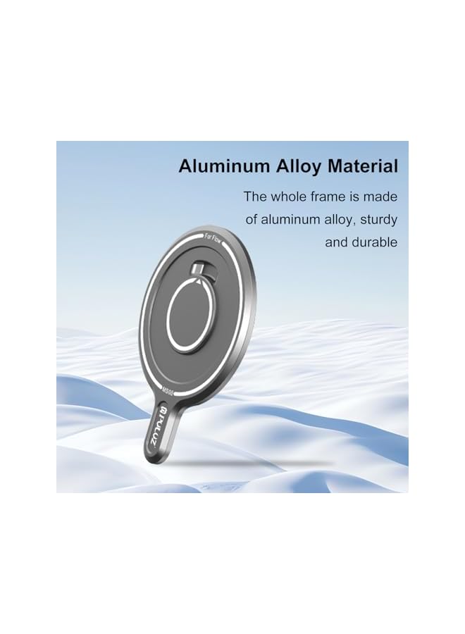 Green Tiger For Insta360 Flow Pro/Flow Magnetic Phone Holder Clamp, Aluminum Alloy Magnetic Adapter Phone Holder Quick Release Mount(Silver) - Image 5