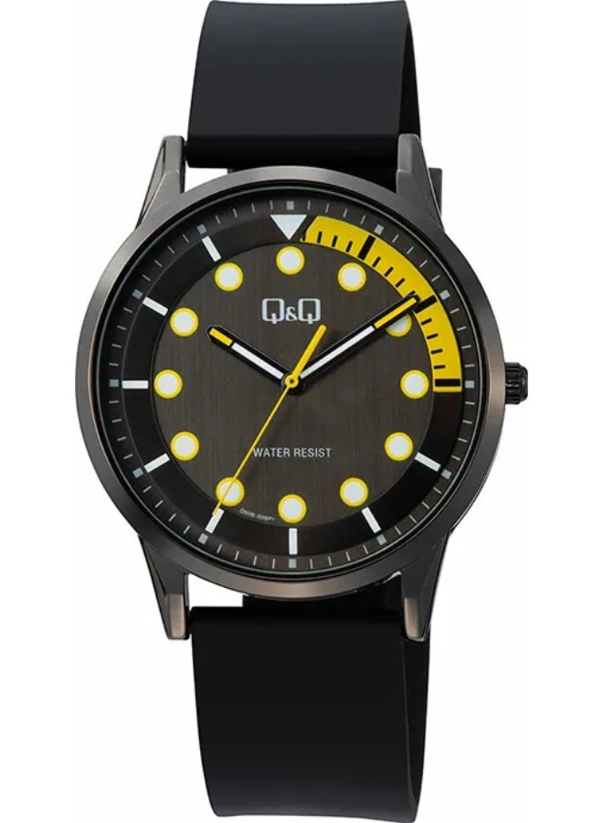 Q&Q Men's Analog Quartz Watch Q50B-008PY BLACK - Image 2