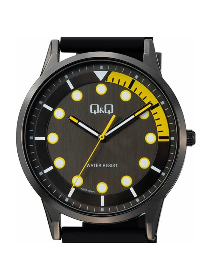 Q&Q Men's Analog Quartz Watch Q50B-008PY BLACK - Image 1