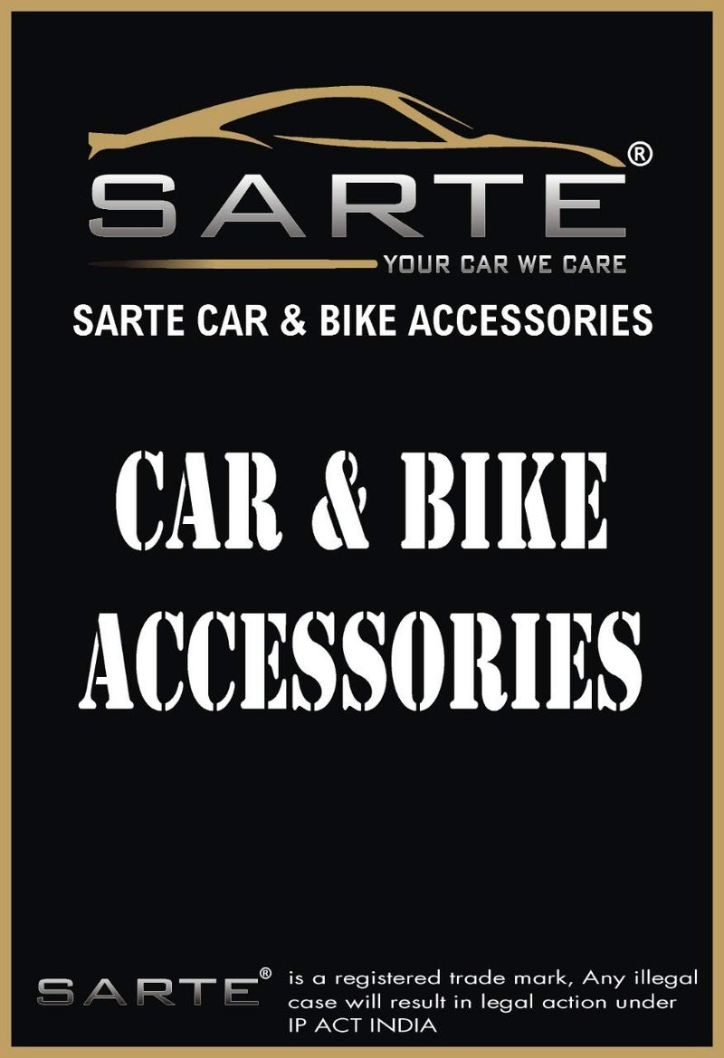 SARTE Faux Leather Car Pillows and Cushions for Neck Rest (Black Red) - Pack of 4 - Image 5