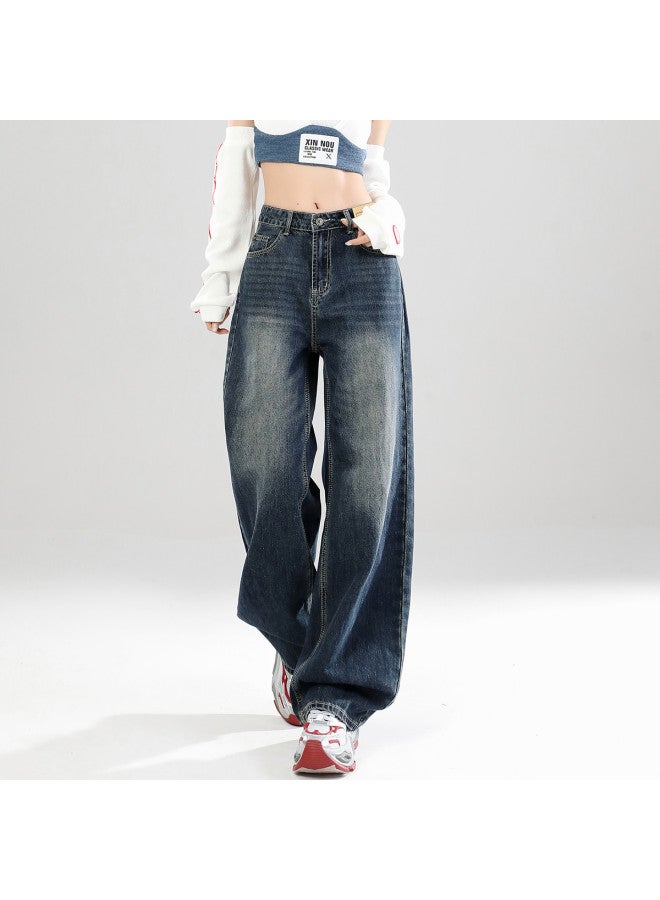 EPTISON Women's American Wide-leg Jeans - 2025 Summer Casual Stretch High-waist Loose Flare Pants With Floor-length Design - Image 2