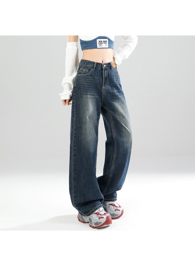 EPTISON Women's American Wide-leg Jeans - 2025 Summer Casual Stretch High-waist Loose Flare Pants With Floor-length Design - Image 4