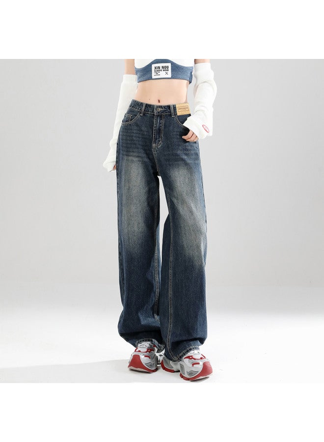 EPTISON Women's American Wide-leg Jeans - 2025 Summer Casual Stretch High-waist Loose Flare Pants With Floor-length Design - Image 3