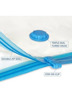 GTSOL 13 Pack Vacuum Storage Bags (2 Jumbo, 2 Large, 2 Medium, 6 Small , 1 hand pump ) Reusable Compression Bags for Travel & Closet Organization  - Image 2