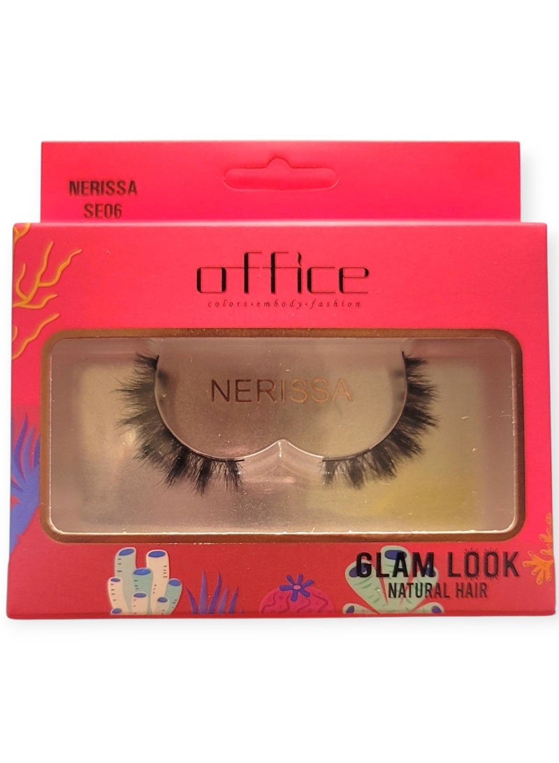 Office - NERISSA SE06 natural hair eyelashes for a charming feminine look