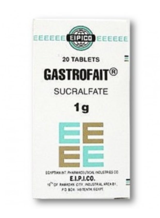 غاستروفايت 1 جرام 20 قرص