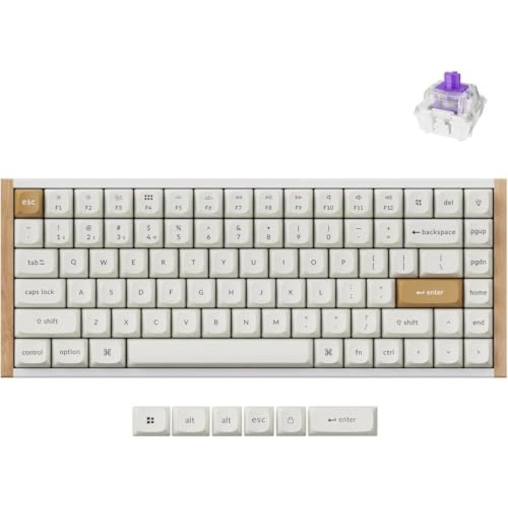 Wireless mechanical keyboard for office/gaming: aluminum frame, space gray, magnetic Hall effect switches with tri-mode connectivity and hot-swappable RGB backlighting