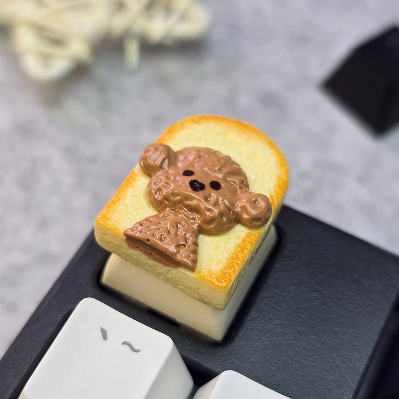 Puppy D Resin Keycaps Featuring Shiba Inu And Schnauzer Designs For Office Keyboard Decor Gaming Setup Or Computer Desktop Personalization - Image 3
