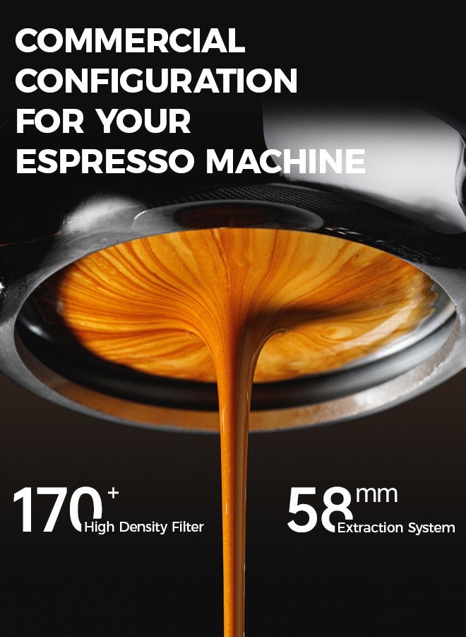 Cafelffe 58mm Espresso Machine, 20 Bar Coffee Machine with Milk Frother and Americano Extraction System, Touch Panel, Coffee Volume & Temperature Adjustment, Cold Brew, Pressure Relief For Home and Office Use - Image 2