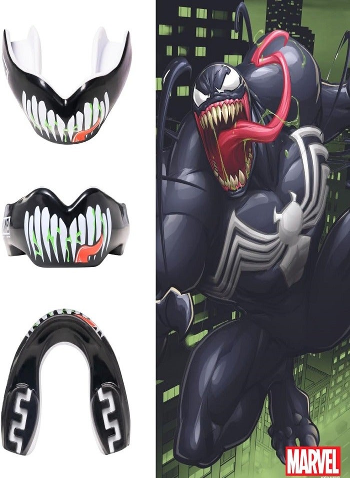 MARVEL Venom Sports Mouthguard for Braces, One Size Remouldable Gum Shield with Case for Boxing, MMA, Rugby, Martial Arts, Judo and All Contact Sports - Image 3