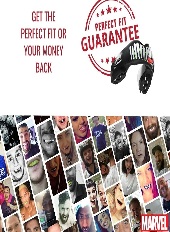 MARVEL Venom Sports Mouthguard for Braces, One Size Remouldable Gum Shield with Case for Boxing, MMA, Rugby, Martial Arts, Judo and All Contact Sports - Image 5