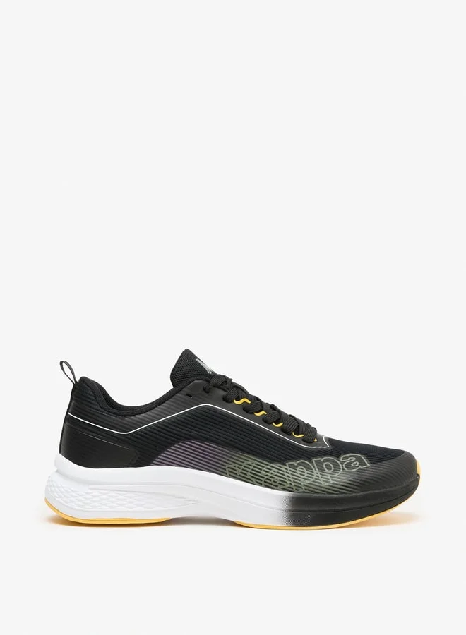 Kappa Men's Colourblock Walking Shoes with Lace-Up Closure