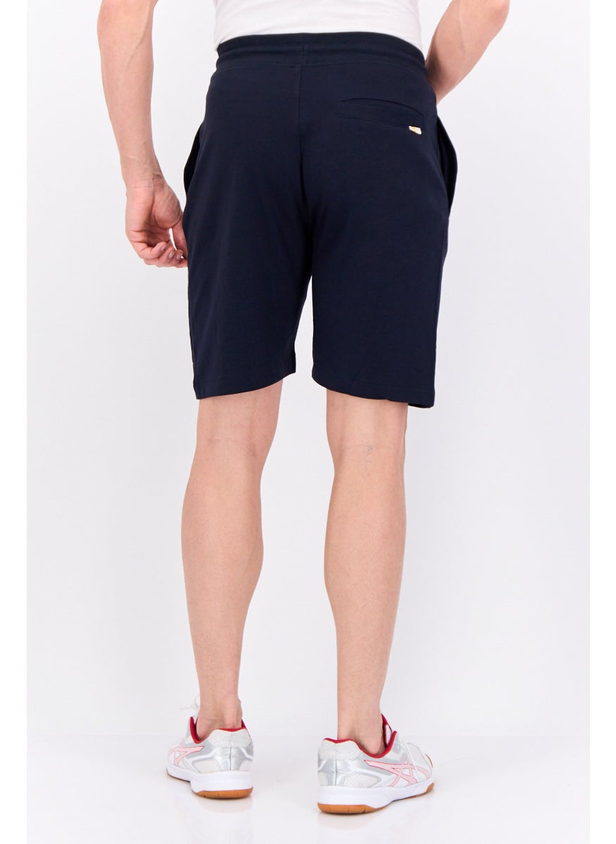 Gazzarrini Men Brand Logo Basic Shorts, Navy  - Image 4
