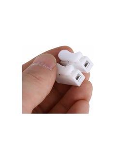 PROMASS promass 10 PCS Spring Wire Quick Connector 2P 3P Electrical Crimp Terminals Block Splice Cable Clamp Easy Fit Led Strip (Pack of 10) (2 Pin)  - Image 5