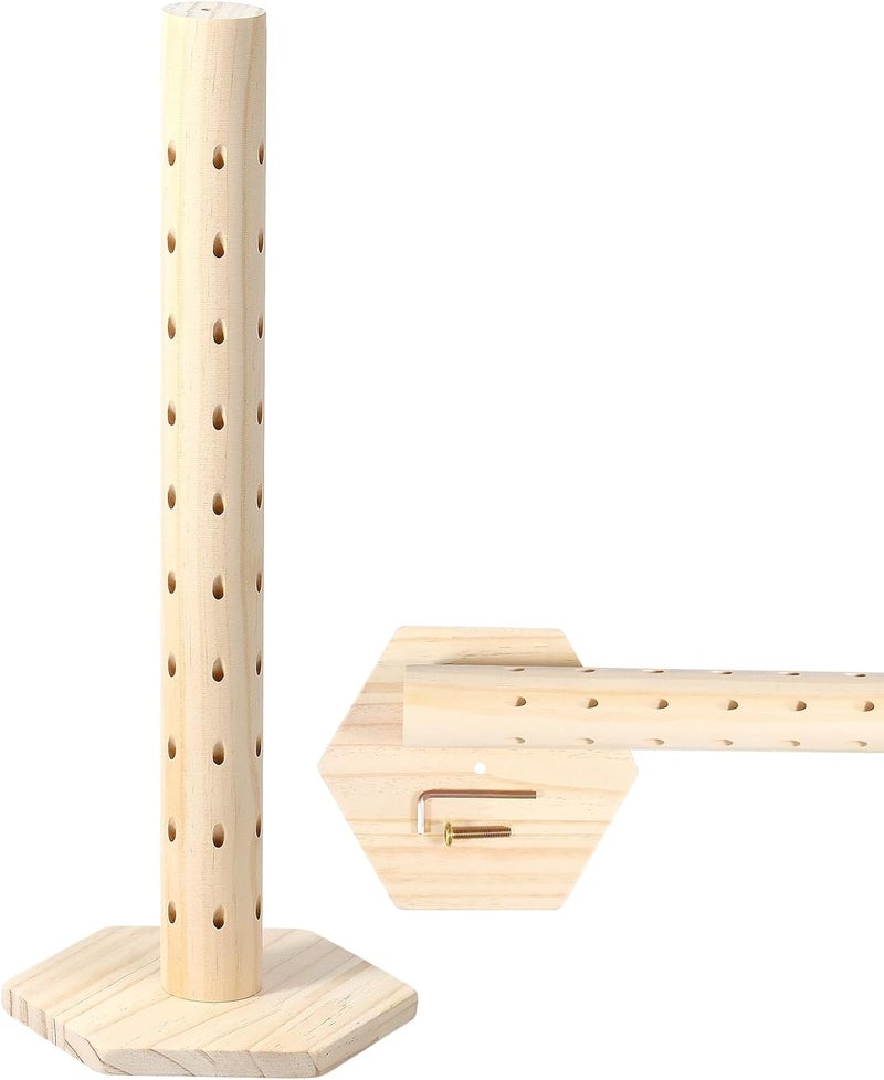 windforgecraft Wooden Lollipop Stand 60 Holes Lollipop Holder Cake Pop Stand Dessert Stands Decorative Lollipop Stick Holder Lollipop Tree Holder Easy to Assemble Cake Pop Stand for Wedding Birthday Party (1) - Image 1