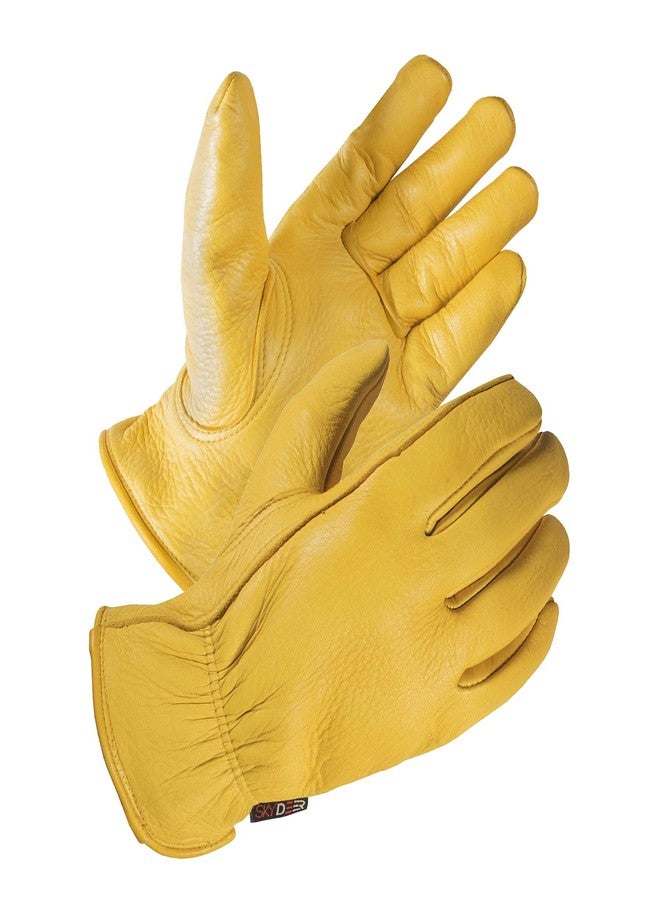 SKYDEER Full Premium Genuine Deerskin Leather Hi-Performance Utility Winter Drivers Work Gloves (SD2210T/L, 100g 3M Thinsulate Insulation) - Image 1