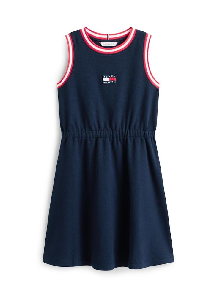 TOMMY HILFIGER Wavy Flag Sleeveless Fit And Flare Dress - Image 5
