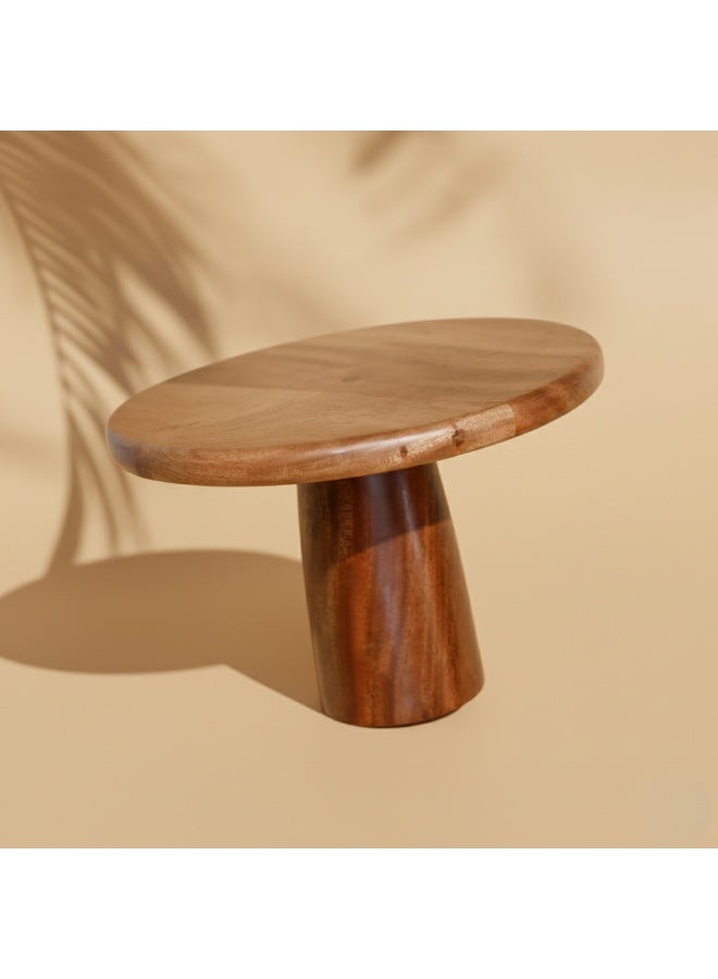 CASA HOME Luxury Solid Wood Dessert & Snack Serving Stand – Elegant Handcrafted Pedestal Tray for Dates, Nuts & Sweets - Image 1