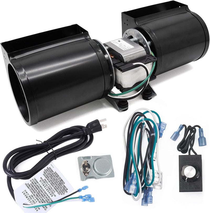 Adviace GFK-160 GFK-160A Fireplace Blower Fan Kit for Heat-N-Glo, Heat and Glow, Heat&Glo, Hearth and Home, Superior, Quadra-Fire Fireplaces, FAB-1600 FAB-1100 HB-RB168 1601881 950-3315 Blower Kit - Image 1