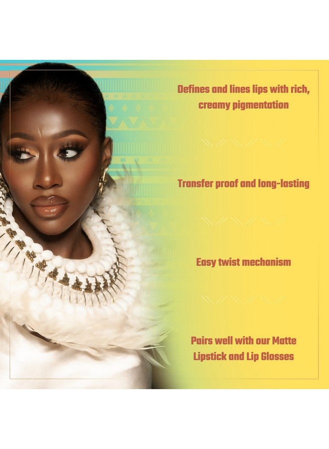 Juvia's Place Luxe Lip Liner Scorpio - Long Lasting Precision Natural Lipliner Retractable Define Line Beauty Cosmetics Velvet Matte Stain Neutral Makeup Kiss Proof Lipstick Colors - Image 2