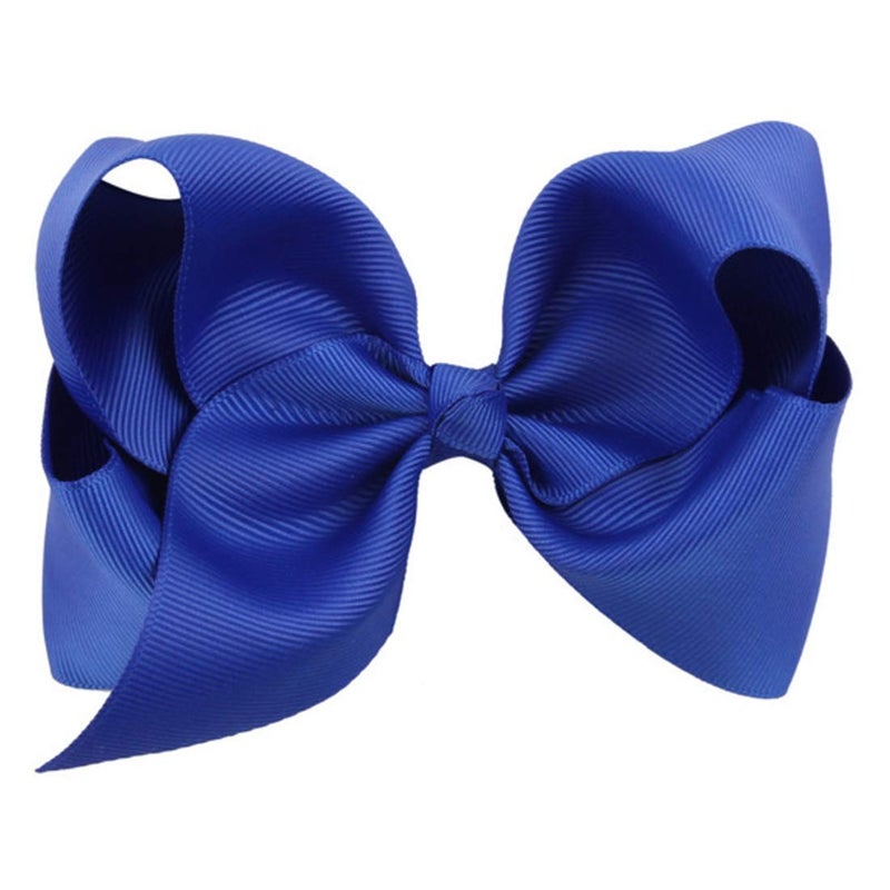 Hair Clips Boutique Hair Bows Alligator Clip for Women Girl Hairpin 6 Inch Large Cheer Bow Clip Handmade Bowknot Barrettes Hair Accessories TSFJ02 Royal Blue