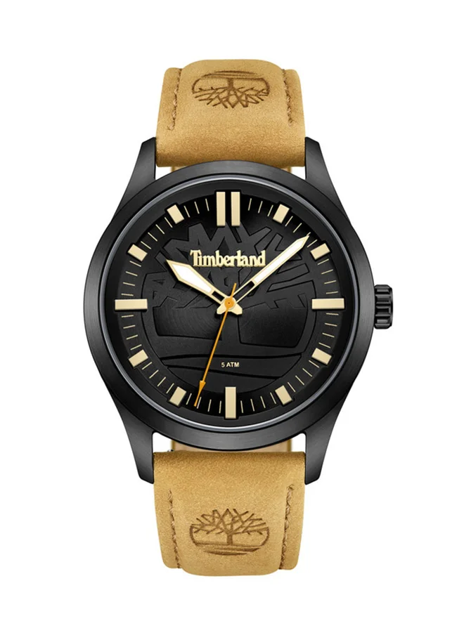 Timberland Timberland Rambush Watch For Men With Brown Leather Strap 42MM 5 ATM - TDWGA0029601