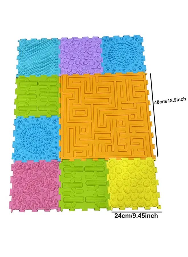 Purple Stone Soft Silicone Puzzle Floor Mat For Babies Kids And Yoga - Image 4