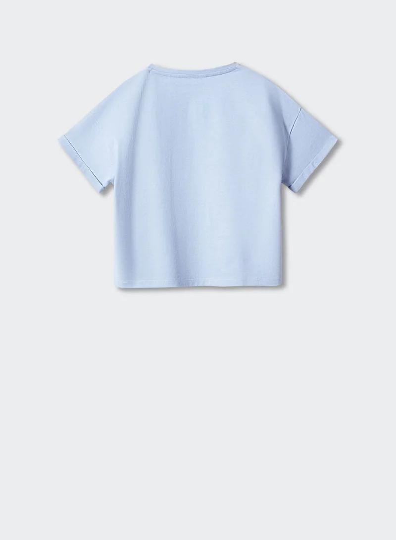 MANGO Kids Slogan T-Shirt