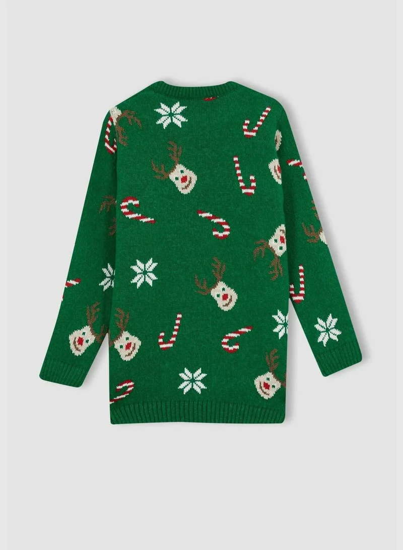 DeFacto New Year Boy Crew Neck Long Sleeve Tricot Pullover