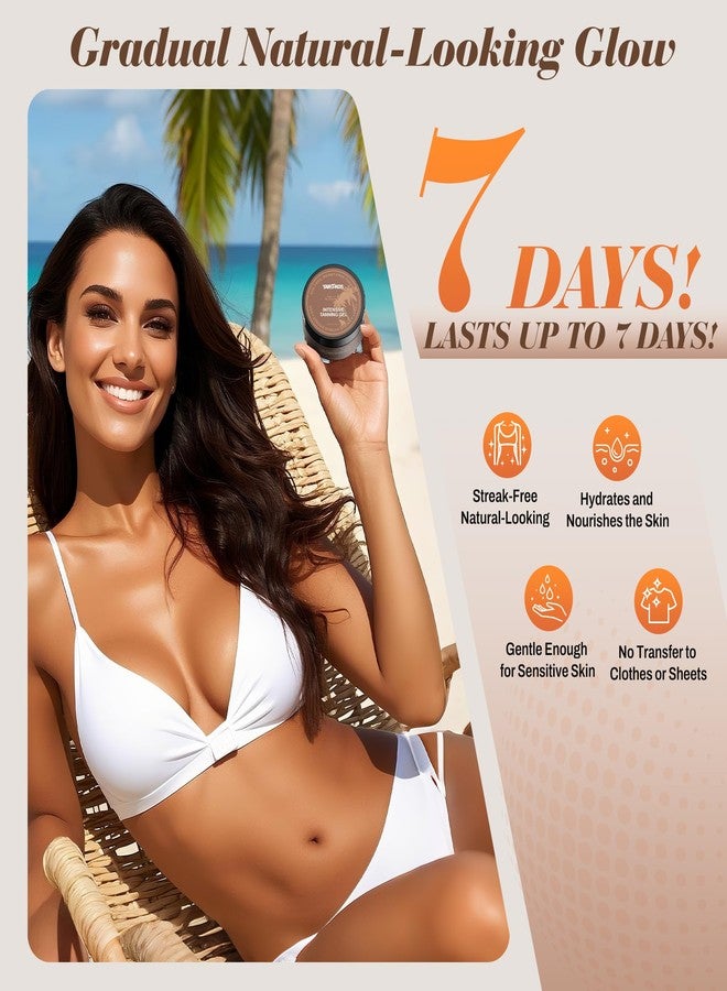 Yargkos Intensive Tanning Gel, Self Tanner Tanning Lotion, Browning & Bronzing Tan Accelerator, Sunless Tanner for Fake Tan for Women Men, Gradual Tanning Moisturizer, Coconut Aroma, 3.38 Fl Oz - Image 3