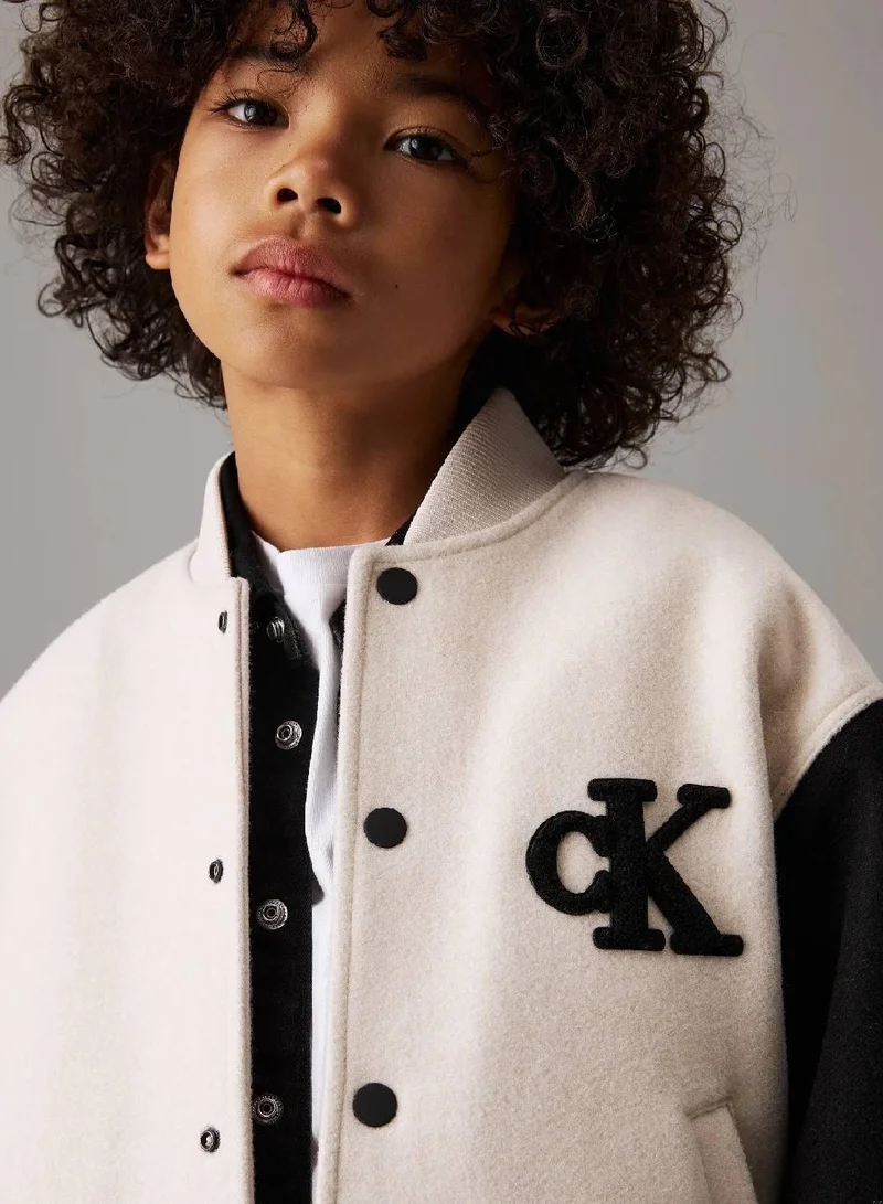 Calvin Klein Jeans Varsity Knit Bomber Jacket