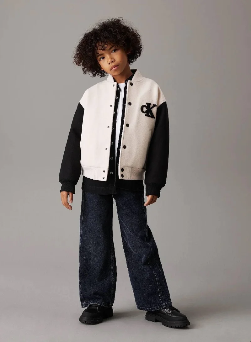 Calvin Klein Jeans Varsity Knit Bomber Jacket