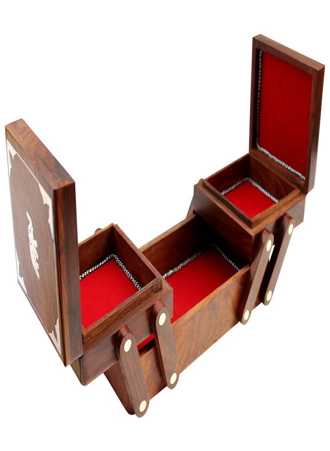 ITOS365 Handmade Wooden Jewelry Box/Case/Storage for Women Jewel Organizer Christmas Gift Items - Image 4