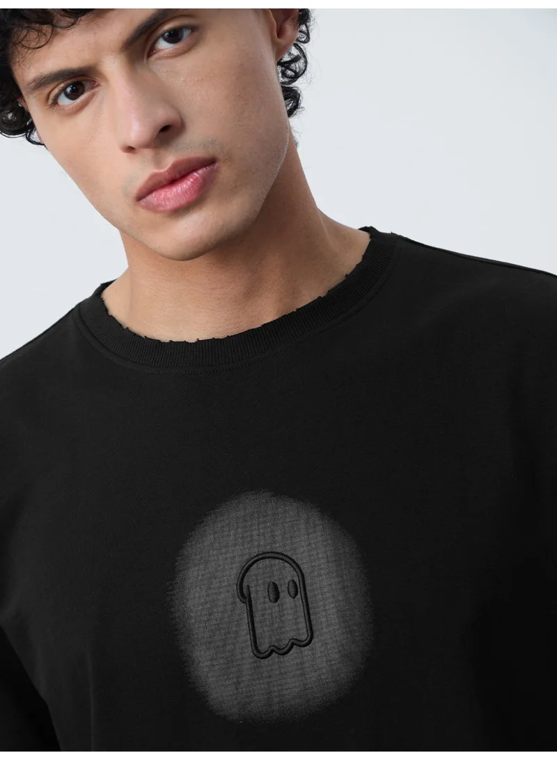 The Souled Store  The Souled Store: Dark Soul Men and Boys Short Sleeves Round Neck Graphic Printed Cotton Oversized Fit Lightweight Comfortable All-Season T-Shirt for Casual Streetwear Outfits for Men | Best Price UAE