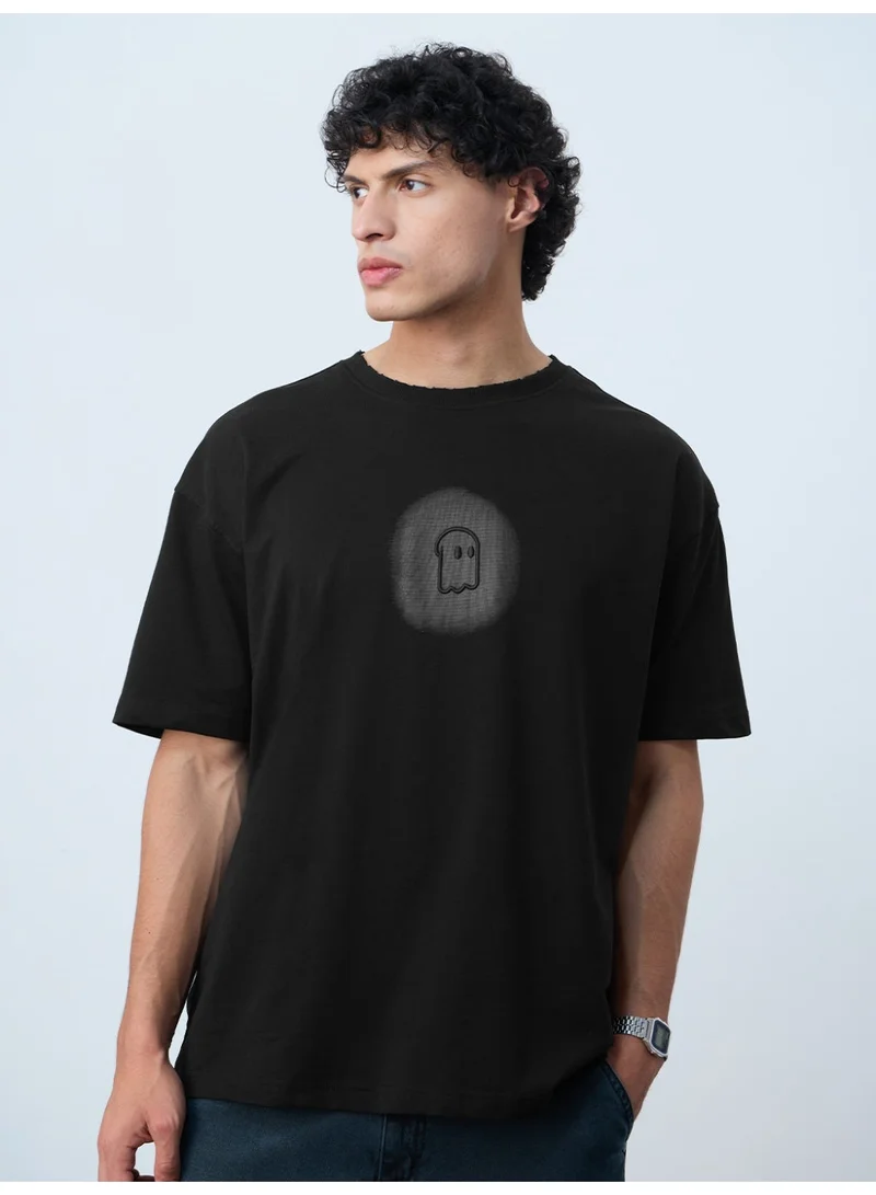 ذا سوليد ستور The Souled Store: Dark Soul Men and Boys Short Sleeves Round Neck Graphic Printed Cotton Oversized Fit Lightweight Comfortable All-Season T-Shirt for Casual Streetwear Outfits