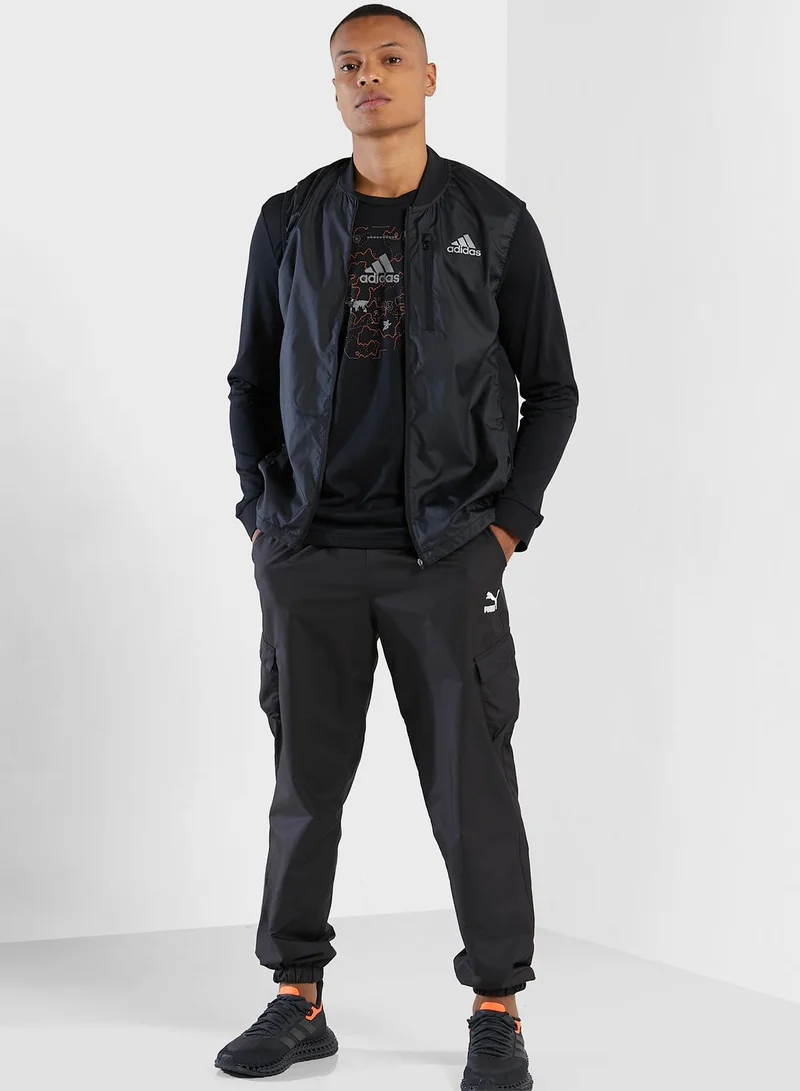 Adidas Logo Aeroready Gilet Vest Jacket
